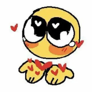 🥺 9d6aa9bc 絵文字, ハート, 愛, 可愛い, 黄色 telegram sticker