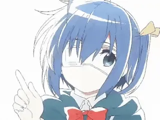 ☝️ af701bec 애니메이션, 소녀, 가리키는, 캐릭터, 귀여운 telegram sticker