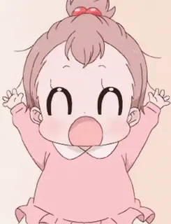 😁 f4410d85 아기, 귀여운, 만화, 애니메이션, 유아, 행복한 telegram sticker
