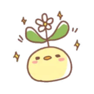 🌸 364bf6db carino, germoglio, pianta, fiore, kawaii, chibi telegram sticker