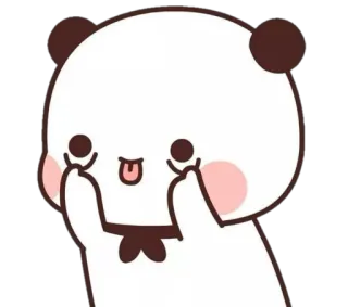 🍼 6148b0ea Панда, Милый, Эмодзи, Стикер, Животное, Мультфильм whatsapp sticker