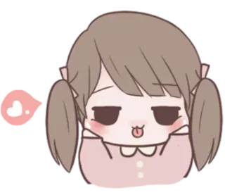 🌙 f62da3ec Cartoon, Süß, Mädchen, Liebe, Emoji, Lieblich whatsapp sticker