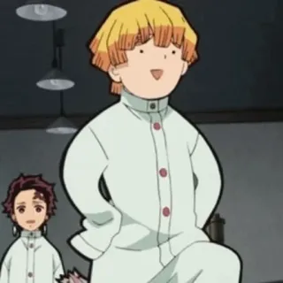 🧡 01706172 Zenitsu Agatsuma Demon Slayer Anime, Demon Slayer, Zenitsu, Cartoni animati, Manga, Divertente telegram sticker