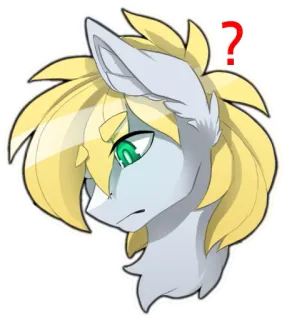 ❓ 3c21d68d 卡通, 动物, 问题, 困惑, 毛茸茸, 绘画 telegram sticker