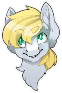 😀 72646ee2 小马, 卡通, 动物, 绘画, 兽人 telegram sticker