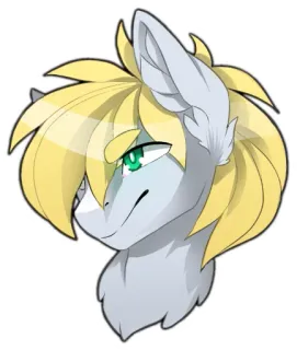 😒 f74d1e5b 小马, 动物, 卡通, 绘画, 肖像 telegram sticker