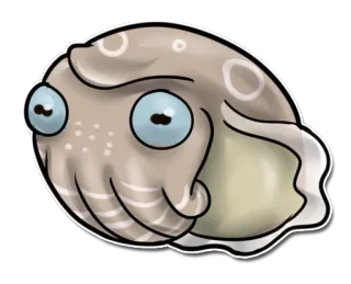 😨 eb4b4753 Tintenfisch, Meerestier, süß, Tier, Cartoon, Ozean, kawaii telegram sticker