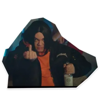 😍 cae6a732 中指, 冒犯, 手势, 人物, 肖像 telegram sticker