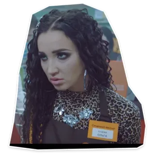 😍 cb8d6927 Olga Ольга 女人, 肖像, 俄语, 姓名牌 telegram sticker