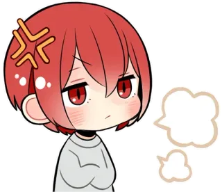 😡 5bdddbcc Anime, Marah, Kesal, Gelembung ucapan, Frustrasi telegram sticker