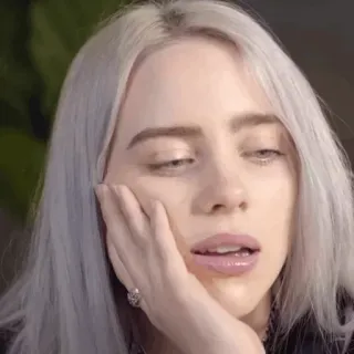 🕷 6a120bb9 Billie Eilish chanteur, célébrité, femme, musique, pop star, jeune adulte telegram sticker