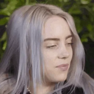🕷 71fcfd29 Billie Eilish chanteur, célébrité, musique, femme, portrait telegram sticker