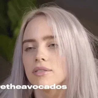 🕷 7c64fae1 Billie Eilish wetheavocados billie eilish, chanteuse, célébrité, avocats telegram sticker