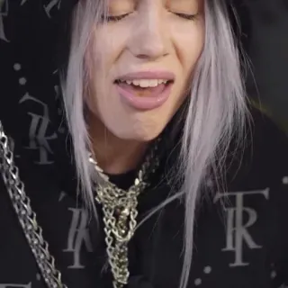 🕷 94be7d7f Billie Eilish musicien, chanteur, pop star, célébrité, personne telegram sticker