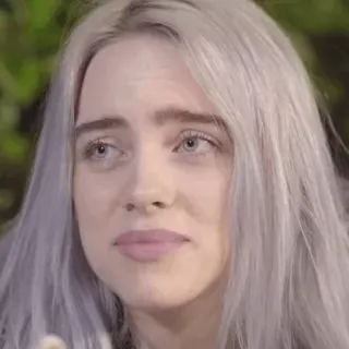 🕷 a25f667a Billie Eilish chanteur, célébrité, pop star, musicien, Billie Eilish telegram sticker