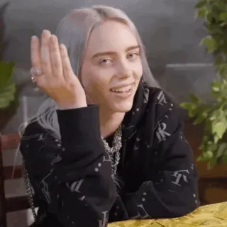 🕷 c098adfc Billie Eilish chanteur, célébrité, pop star, Billie Eilish, musicien telegram sticker