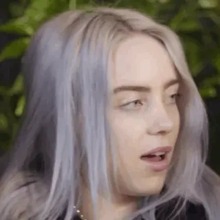 🕷 fc897e5f Billie Eilish Billie Eilish, chanteuse, pop star, célébrité, expression telegram sticker
