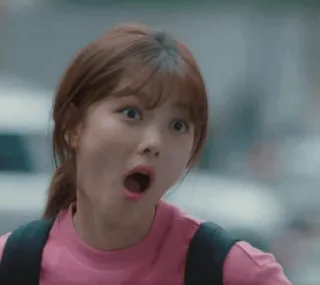 🎐 d8d03fef ผู้หญิง, ตกใจ, ประหลาดใจ, ปฏิกิริยา, หน้า telegram sticker