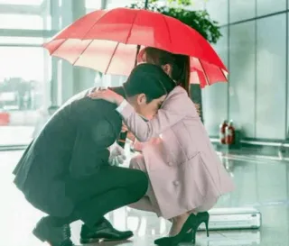 ❤️ b9f688e2 คู่รัก, ร่ม, ความรัก, ความสัมพันธ์, ความรักใคร่, สนามบิน, สนับสนุน, ความสบายใจ telegram sticker