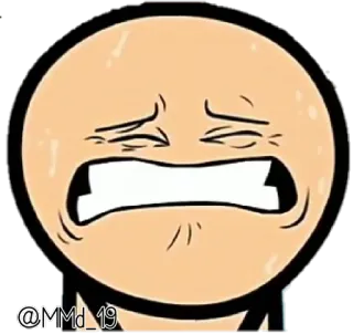 😣 13e4190e @MMd_19 การ์ตูน, มีม, สติกเกอร์, สีหน้า, หน้า telegram sticker