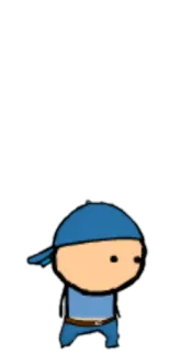 😗 0bcbc544 卡通, 角色, 蓝色 telegram sticker