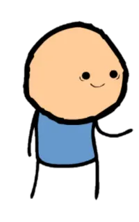 ☺️ 3d1e1856 Cyanide and Happiness, 卡通, 火柴人 telegram sticker