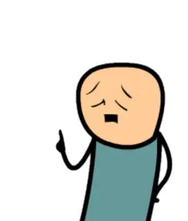 😐 56660aed Cyanide and Happiness, 中指, 卡通, 冒犯 telegram sticker