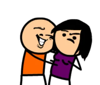 💦 5f9412a0 卡通, 火柴人, 幽默, 情感 telegram sticker