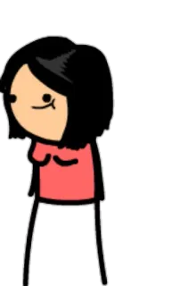 😊 7620efdd 卡通, 女人, 角色, 插画 telegram sticker