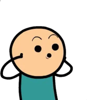 😲 8c89c408 Cyanide and Happiness, 卡通, 贴纸, 搞笑, 表情, 困惑 telegram sticker