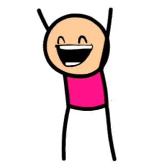 😄 9b683174 Cyanide and Happiness, 卡通, 角色, 搞笑, 贴纸 telegram sticker