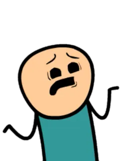 😧 ecbab418 火柴人, 困惑, cyanide and happiness, 卡通 telegram sticker