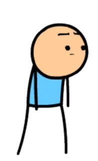 😐 ed69689f Cyanide & Happiness, 火柴人, 卡通, 幽默 telegram sticker