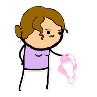 👙 03b5cee4 kartun, wanita, bra, ilustrasi, pakaian, pakaian dalam whatsapp sticker