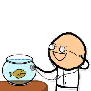 🐠 9d7b6da8 dokter, ikan, akuarium, stetoskop, kartun, kesehatan whatsapp sticker