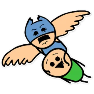 🤗 a62981d7 Cyanide and Happiness, Humor, Kartun, Stick figure whatsapp sticker