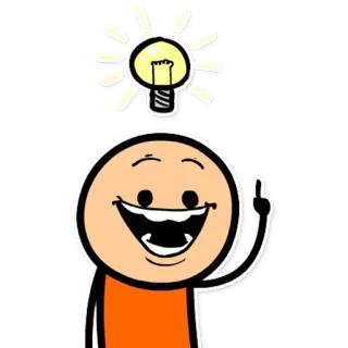 💡 c67d567c bohlam, ide, kartun, berpikir, inovasi, kreativitas whatsapp sticker