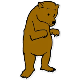 🐻 ccf286d7 beruang, kartun, binatang, beruang coklat whatsapp sticker