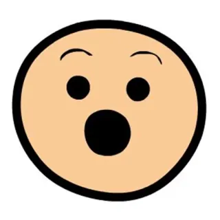 😲 76269ca5 絵文字, ショック, びっくり, 顔 telegram sticker