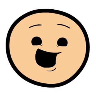 😃 9a21ffff 笑顔, 顔, 漫画, 絵文字 telegram sticker