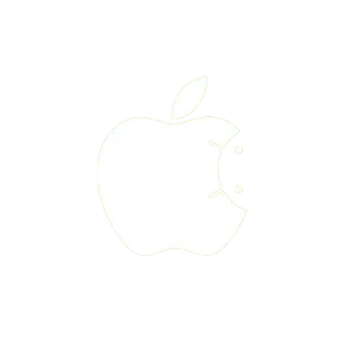 😎 635061c2 manzana, fruta, logo, blanco, verde telegram sticker