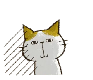 💀 1127a369 kot, zwierzę, kreskówka, słodki, zwierzak, naklejka telegram sticker