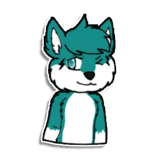 😉 d0113170 兽人, 拟人, 狼, 狐狸, 卡通, 贴纸 whatsapp sticker