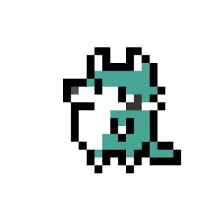 😐 dde04f6f 像素艺术, 狗, 动物, 数字艺术, 可爱 whatsapp sticker