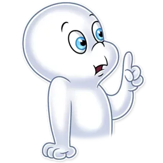 🤭 70b05a0f Casper spook, cartoon, vriendelijk, Casper telegram sticker