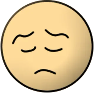 😞 d9e65396 emoji, verdrietig, ongelukkig, gezicht, emotie, stemming telegram sticker