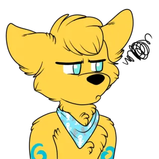 😑 c9f29f4c furry, cartoon, dier, hond, antropomorf telegram sticker