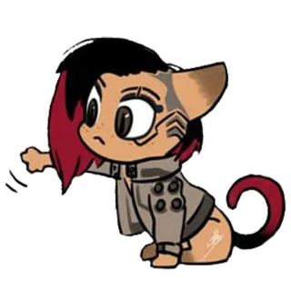 🤏 1640dac9 cartoon, chibi, anime, cat, character, sticker telegram sticker