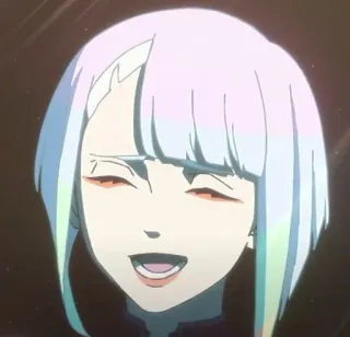 😆 81438653 Lucy Kushinada Cyberpunk: Edgerunners Anime, Cyborg, Edgerunners, Cyberpunk, Lucy whatsapp sticker