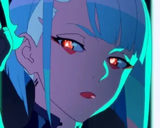 🫤 d37e940e Lucy Cyberpunk: Edgerunners Anime, Cyberpunk, Edgerunners, Lucy, Netrunner whatsapp sticker